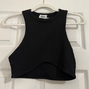 Princess Polly black crop top